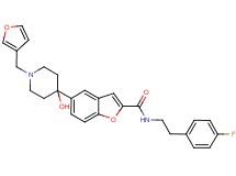 N-[2-(4-fluorophenyl)ethyl]-5-[1-(3-furylmethyl)-4-hydroxy-4-piperidinyl]-1-benzofuran-2-carboxamide