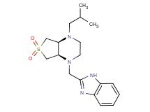(4aS*,7aR*)-1-(1H-benzimidazol-2-ylmethyl)-4-isobutyloctahydrothieno[3,4-b]pyrazine 6,6-dioxide