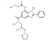 7-[(methoxyacetyl)amino]-N,1-dimethyl-N-[2-methyl-3-(1-pyrrolidinyl)propyl]-2-phenyl-1H-benzimidazole-5-carboxamide
