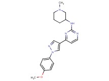 4-[1-(4-methoxyphenyl)-1H-pyrazol-4-yl]-N-(1-methyl-3-piperidinyl)-2-pyrimidinamine