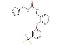 N-(2-furylmethyl)-N'-({2-[3-(trifluoromethyl)phenoxy]-3-pyridinyl}methyl)urea