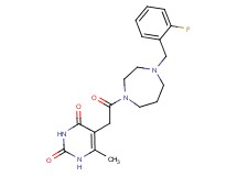 5-{2-[4-(2-fluorobenzyl)-1,4-diazepan-1-yl]-2-oxoethyl}-6-methyl-2,4(1H,3H)-pyrimidinedione