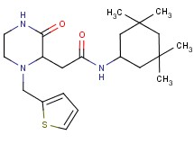 2-[3-oxo-1-(2-thienylmethyl)-2-piperazinyl]-N-(3,3,5,5-tetramethylcyclohexyl)acetamide