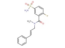 5-(aminosulfonyl)-2-fluoro-N-methyl-N-[(2E)-3-phenylprop-2-en-1-yl]benzamide