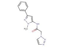 N-(1-methyl-3-phenyl-1H-pyrazol-5-yl)-2-(1H-1,2,3-triazol-1-yl)acetamide