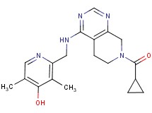 2-({[7-(cyclopropylcarbonyl)-5,6,7,8-tetrahydropyrido[3,4-d]pyrimidin-4-yl]amino}methyl)-3,5-dimethylpyridin-4-ol