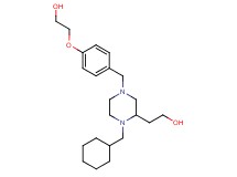 2-{1-(cyclohexylmethyl)-4-[4-(2-hydroxyethoxy)benzyl]-2-piperazinyl}ethanol