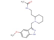 N-(2-{1-[(5-methoxy-1H-indazol-3-yl)methyl]-2-piperidinyl}ethyl)acetamide