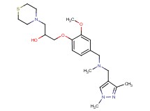 1-(4-{[[(1,3-dimethyl-1H-pyrazol-4-yl)methyl](methyl)amino]methyl}-2-methoxyphenoxy)-3-(4-thiomorpholinyl)-2-propanol