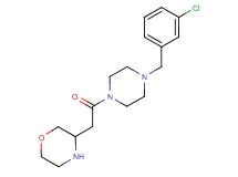 3-{2-[4-(3-chlorobenzyl)-1-piperazinyl]-2-oxoethyl}morpholine dihydrochloride