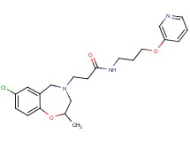 3-(7-chloro-2-methyl-2,3-dihydro-1,4-benzoxazepin-4(5H)-yl)-N-[3-(3-pyridinyloxy)propyl]propanamide
