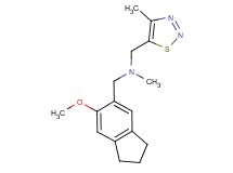 1-(6-methoxy-2,3-dihydro-1H-inden-5-yl)-N-methyl-N-[(4-methyl-1,2,3-thiadiazol-5-yl)methyl]methanamine
