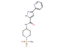 N-[1-(methylsulfonyl)piperidin-4-yl]-3-pyridin-2-yl-1H-pyrazole-5-carboxamide
