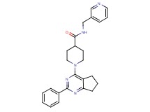 1-(2-phenyl-6,7-dihydro-5H-cyclopenta[d]pyrimidin-4-yl)-N-(3-pyridinylmethyl)-4-piperidinecarboxamide