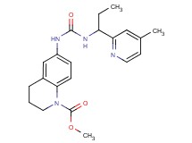 methyl 6-[({[1-(4-methylpyridin-2-yl)propyl]amino}carbonyl)amino]-3,4-dihydroquinoline-1(2H)-carboxylate