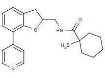 1-methyl-N-{[7-(4-pyridinyl)-2,3-dihydro-1-benzofuran-2-yl]methyl}cyclohexanecarboxamide