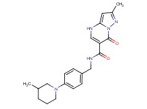2-methyl-N-[4-(3-methylpiperidin-1-yl)benzyl]-7-oxo-4,7-dihydropyrazolo[1,5-a]pyrimidine-6-carboxamide