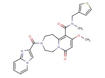 3-(imidazo[1,2-a]pyridin-2-ylcarbonyl)-9-methoxy-N-methyl-7-oxo-N-(3-thienylmethyl)-1,2,3,4,5,7-hexahydropyrido[1,2-d][1,4]diazepine-10-carboxamide
