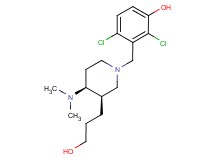 2,4-dichloro-3-{[(3R*,4S*)-4-(dimethylamino)-3-(3-hydroxypropyl)piperidin-1-yl]methyl}phenol