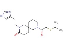 2-[2-(1H-imidazol-4-yl)ethyl]-8-[(isopropylthio)acetyl]-2,8-diazaspiro[5.5]undecan-3-one