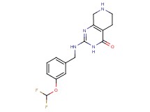 2-{[3-(difluoromethoxy)benzyl]amino}-5,6,7,8-tetrahydropyrido[3,4-d]pyrimidin-4(3H)-one hydrochloride