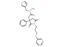 2-{2,5-dioxo-3-phenyl-1-[3-(3-pyridinyloxy)propyl]-3-pyrrolidinyl}-N-methyl-N-(3-thienylmethyl)acetamide