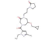 6-(cyclopropylmethoxy)-4-[(1-ethyl-3-methyl-1H-pyrazol-5-yl)carbonyl]-1-[3-(2-oxo-1-pyrrolidinyl)propyl]-1,4-diazepan-2-one