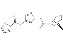 N-(1-{2-[(1R*,5S*)-6-azabicyclo[3.2.1]oct-6-yl]-2-oxoethyl}-1H-pyrazol-4-yl)-2-furamide
