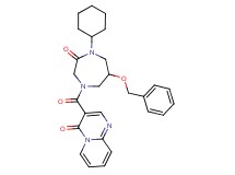 3-{[6-(benzyloxy)-4-cyclohexyl-3-oxo-1,4-diazepan-1-yl]carbonyl}-4H-pyrido[1,2-a]pyrimidin-4-one