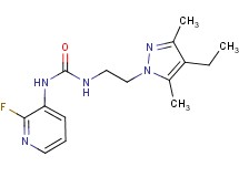 N-[2-(4-ethyl-3,5-dimethyl-1H-pyrazol-1-yl)ethyl]-N'-(2-fluoropyridin-3-yl)urea