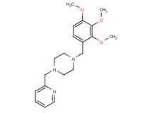 1-(2-pyridinylmethyl)-4-(2,3,4-trimethoxybenzyl)piperazine bis(trifluoroacetate)