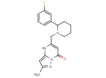 5-{[2-(3-fluorophenyl)-1-piperidinyl]methyl}-2-methylpyrazolo[1,5-a]pyrimidin-7(4H)-one