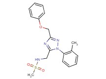 N-{[1-(2-methylphenyl)-3-(phenoxymethyl)-1H-1,2,4-triazol-5-yl]methyl}methanesulfonamide