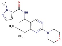 N-[7,7-dimethyl-2-(4-morpholinyl)-5,6,7,8-tetrahydro-5-quinazolinyl]-1-methyl-1H-pyrazole-5-carboxamide