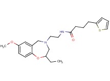 N-[2-(2-ethyl-7-methoxy-2,3-dihydro-1,4-benzoxazepin-4(5H)-yl)ethyl]-4-(2-thienyl)butanamide