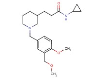 N-cyclopropyl-3-{1-[4-methoxy-3-(methoxymethyl)benzyl]-3-piperidinyl}propanamide