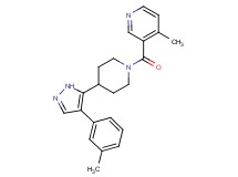 4-methyl-3-({4-[4-(3-methylphenyl)-1H-pyrazol-5-yl]piperidin-1-yl}carbonyl)pyridine