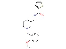 N-{[1-(2-methoxybenzyl)-3-piperidinyl]methyl}-2-thiophenecarboxamide