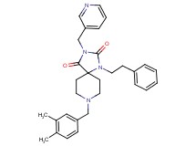8-(3,4-dimethylbenzyl)-1-(2-phenylethyl)-3-(3-pyridinylmethyl)-1,3,8-triazaspiro[4.5]decane-2,4-dione