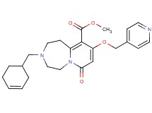 methyl 3-(3-cyclohexen-1-ylmethyl)-7-oxo-9-(4-pyridinylmethoxy)-1,2,3,4,5,7-hexahydropyrido[1,2-d][1,4]diazepine-10-carboxylate