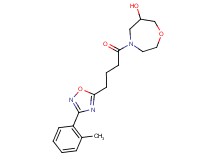 4-{4-[3-(2-methylphenyl)-1,2,4-oxadiazol-5-yl]butanoyl}-1,4-oxazepan-6-ol