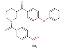 1-(4-{[3-(4-phenoxybenzoyl)-1-piperidinyl]carbonyl}phenyl)ethanone