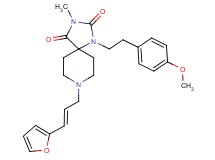 8-[(2E)-3-(2-furyl)-2-propen-1-yl]-1-[2-(4-methoxyphenyl)ethyl]-3-methyl-1,3,8-triazaspiro[4.5]decane-2,4-dione