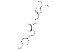 1-(cis-4-aminocyclohexyl)-N-[2-(2-isopropyl-1,3-thiazol-4-yl)ethyl]-1H-1,2,3-triazole-4-carboxamide