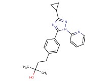 4-[4-(3-cyclopropyl-1-pyridin-2-yl-1H-1,2,4-triazol-5-yl)phenyl]-2-methylbutan-2-ol