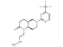 rel-(4aS,8aR)-1-[2-(methylamino)ethyl]-6-[4-(trifluoromethyl)-2-pyrimidinyl]octahydro-1,6-naphthyridin-2(1H)-one hydrochloride