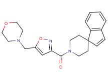 1'-{[5-(morpholin-4-ylmethyl)isoxazol-3-yl]carbonyl}spiro[indene-1,4'-piperidine]