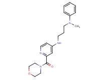 N-methyl-N'-[2-(4-morpholinylcarbonyl)-4-pyridinyl]-N-phenyl-1,3-propanediamine