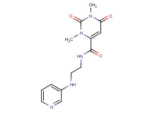 1,3-dimethyl-2,6-dioxo-N-[2-(3-pyridinylamino)ethyl]-1,2,3,6-tetrahydro-4-pyrimidinecarboxamide