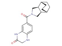 7-[(1R*,2R*,6S*,7S*)-4-azatricyclo[5.2.2.0~2,6~]undec-4-ylcarbonyl]-3,4-dihydro-2(1H)-quinoxalinone